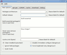 main settings